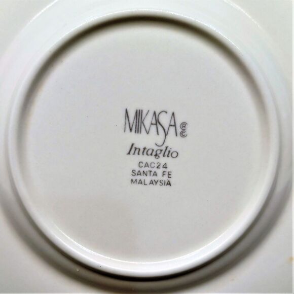 Set/5 Mikasa Saucers Intaglio Santa Fe 6.5" CAC24 Southwest Design - Picture 7 of 7